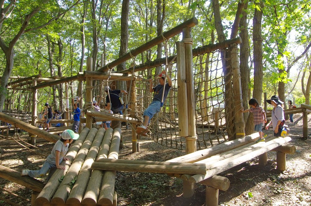 ふなばしアンデルセン公園 ワンパク王国の森のアスレチック