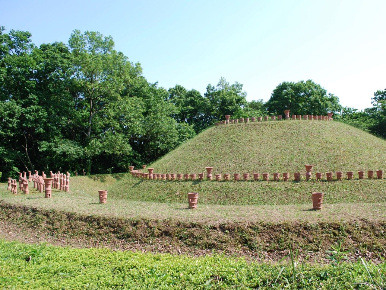 房総のむら風土記の丘の古墳と埴輪
