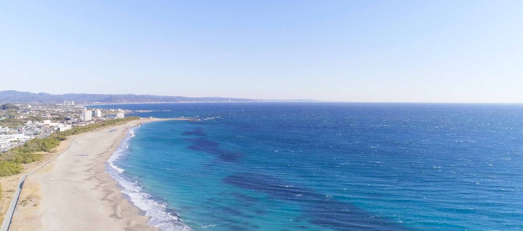 ちくらつなぐホテル目の前の千倉海岸