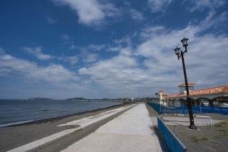 北条海岸の遊歩道