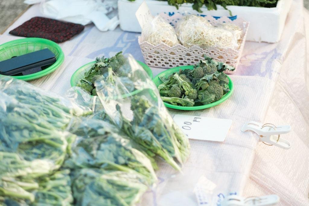 勝浦朝市の旬の野菜や山菜