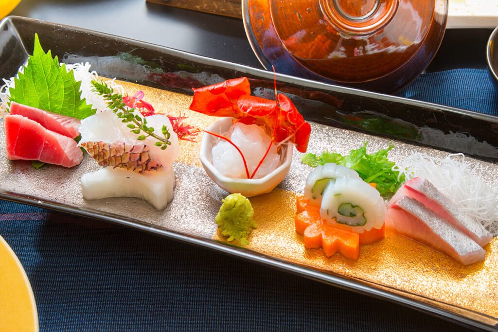 宿中屋の新鮮な海鮮料理