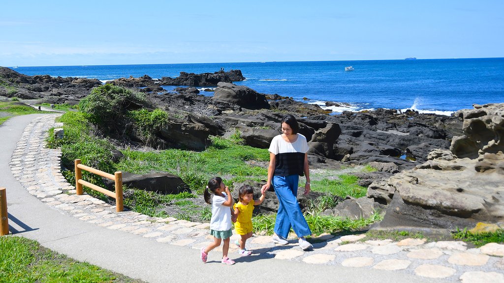 ホテル南海荘そばの野島崎で磯遊び