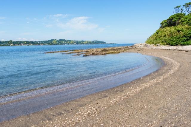 沖ノ島の砂州