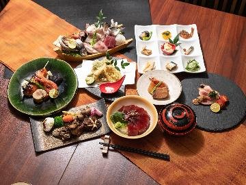 シーサイドホテル九十九里の海の幸の創作料理