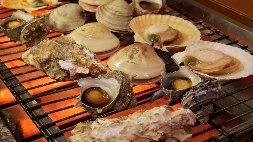 千里の風の浜焼きコーナー