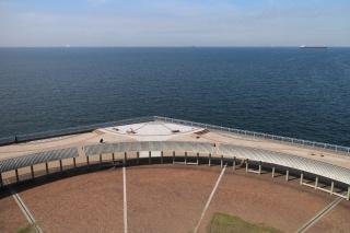 袖ヶ浦海浜公園の東京湾をかたどった広場