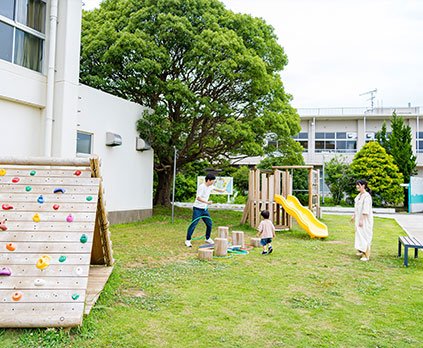 遊具のあるキッズエリア