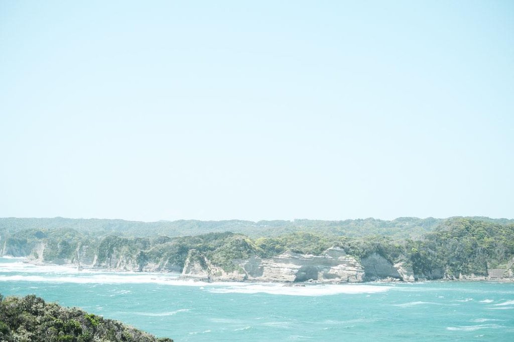 鵜原理想郷のリアス式海岸