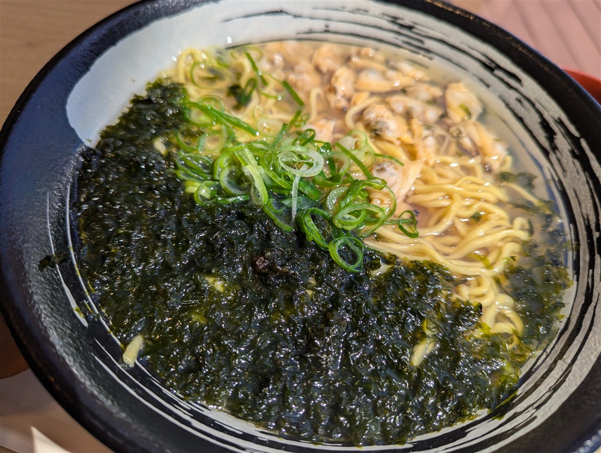 海ほたるのあさりラーメン（木更津名物あさりグルメ）