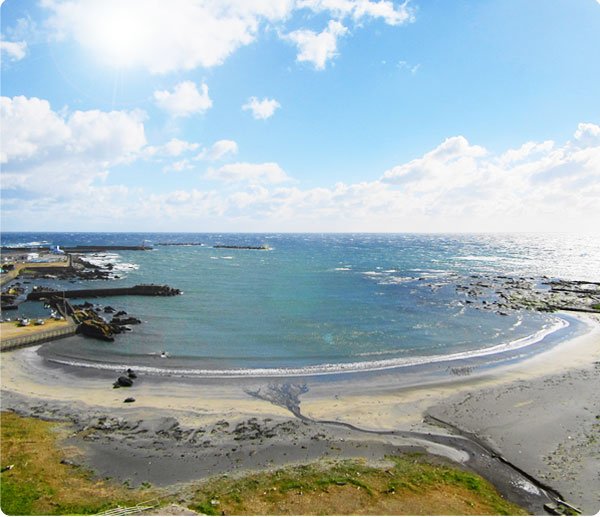 房総白浜ウミサトホテルから望む白浜海岸