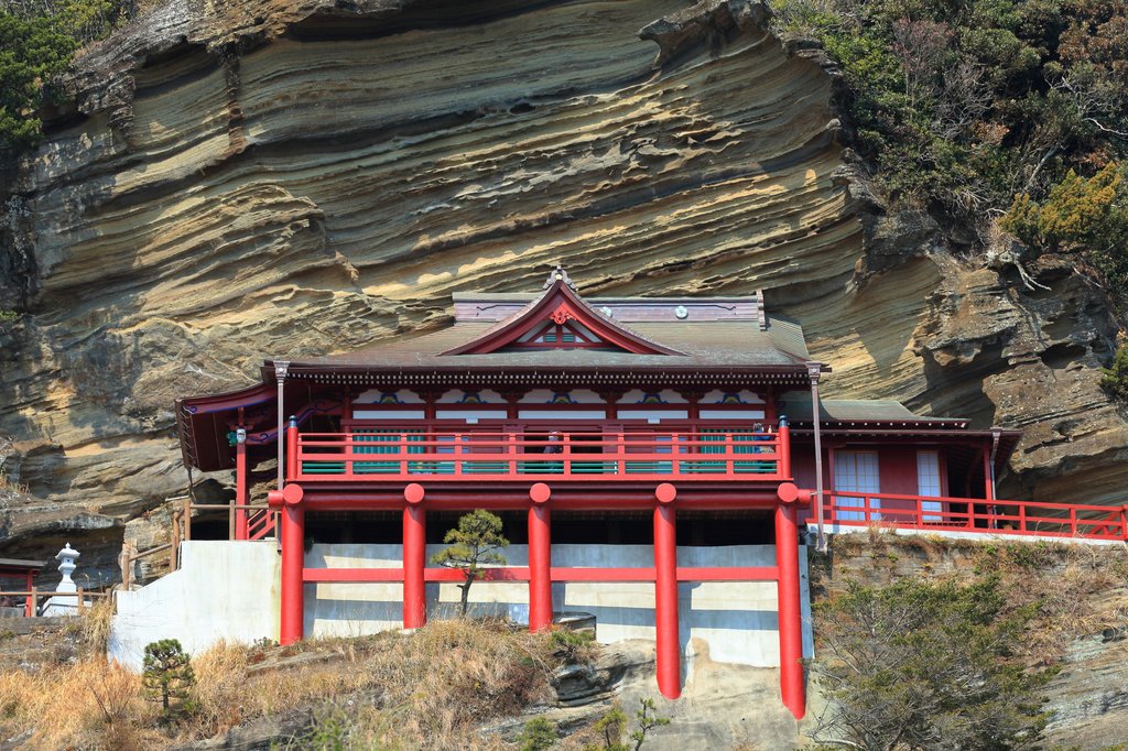 崖観音からの館山湾の眺め