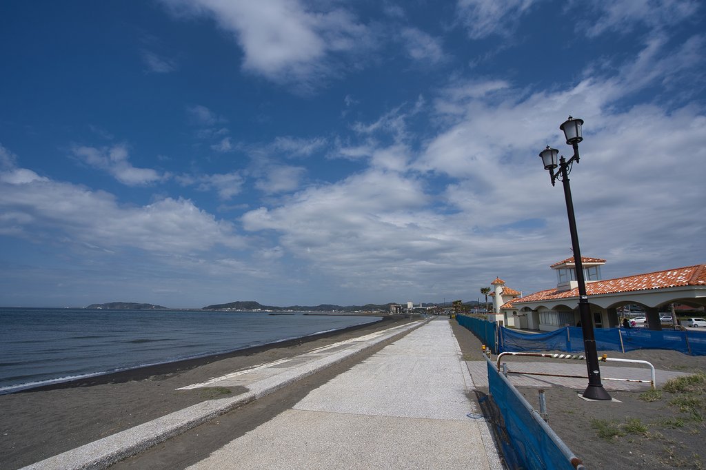 北条海岸の遊歩道