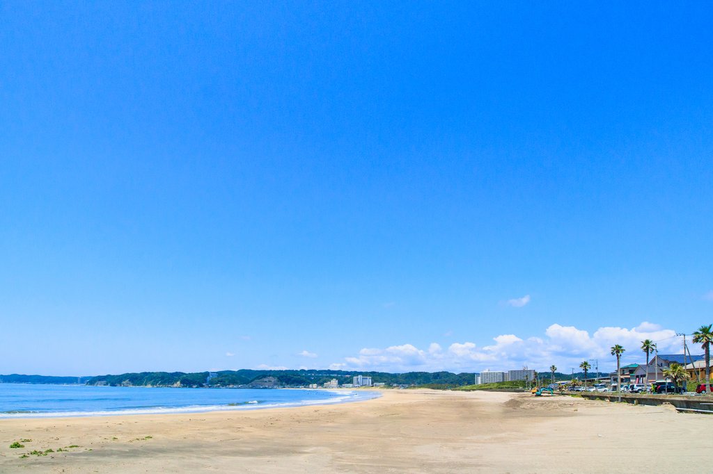 御宿海岸の海