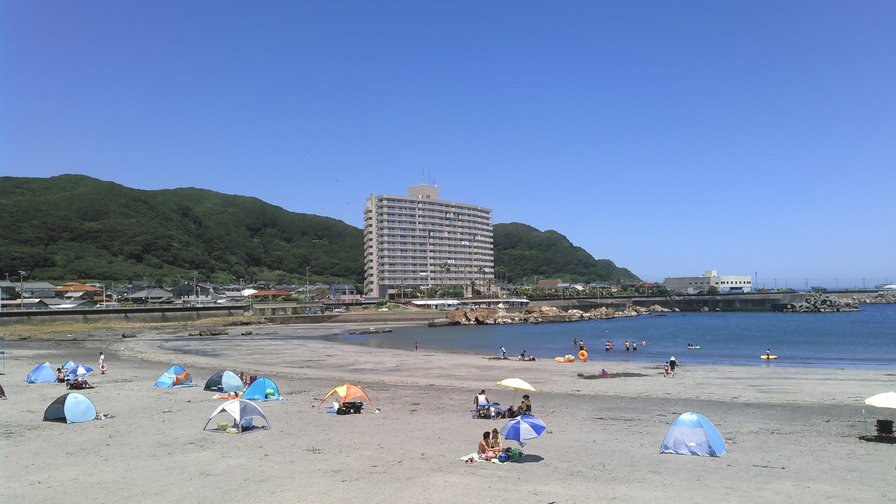 房総白浜ウミサトホテルから望む白浜海岸
